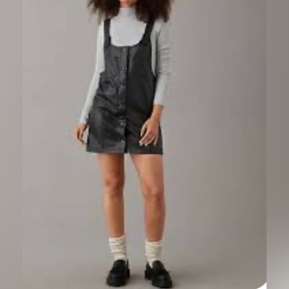 American Eagle Outfitters Dresses & Skirts - American Eagle Outfitters Black Faux Leather Dress